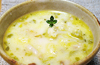 カリフラワーとにんじんのスープ　−タイム風味—