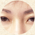 額・眉間を隠さない